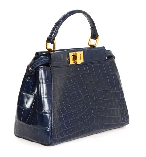 fendi croc peekaboo mini bag|fendi peekaboo mini sale.